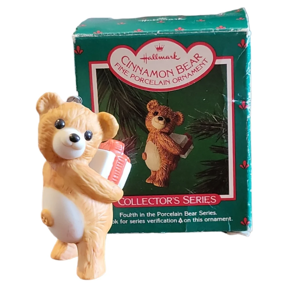 Vtg 1986 Hallmark 6th Collector's Series Keepsake Ornament Cinnamon Bear